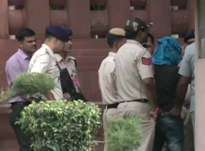 A person tried to enter the parliament house with a knife, police arrested