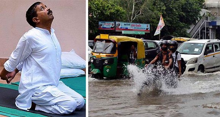 दिल्ली को पानी में तैरता छोड़ 'साधना' करने चले गए केजरीवाल, 10 दिन तक नहीं लौटेंगे राजधानी