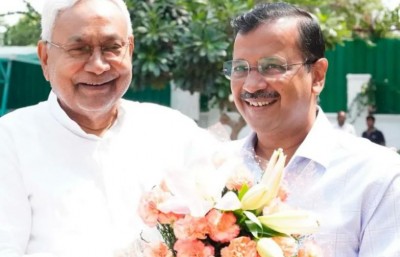 Nitish and Kerjiwal met in Delhi, opposition mobilization against BJP