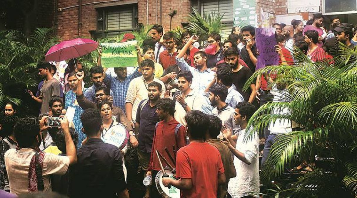 High court stops the results of JNU students union election