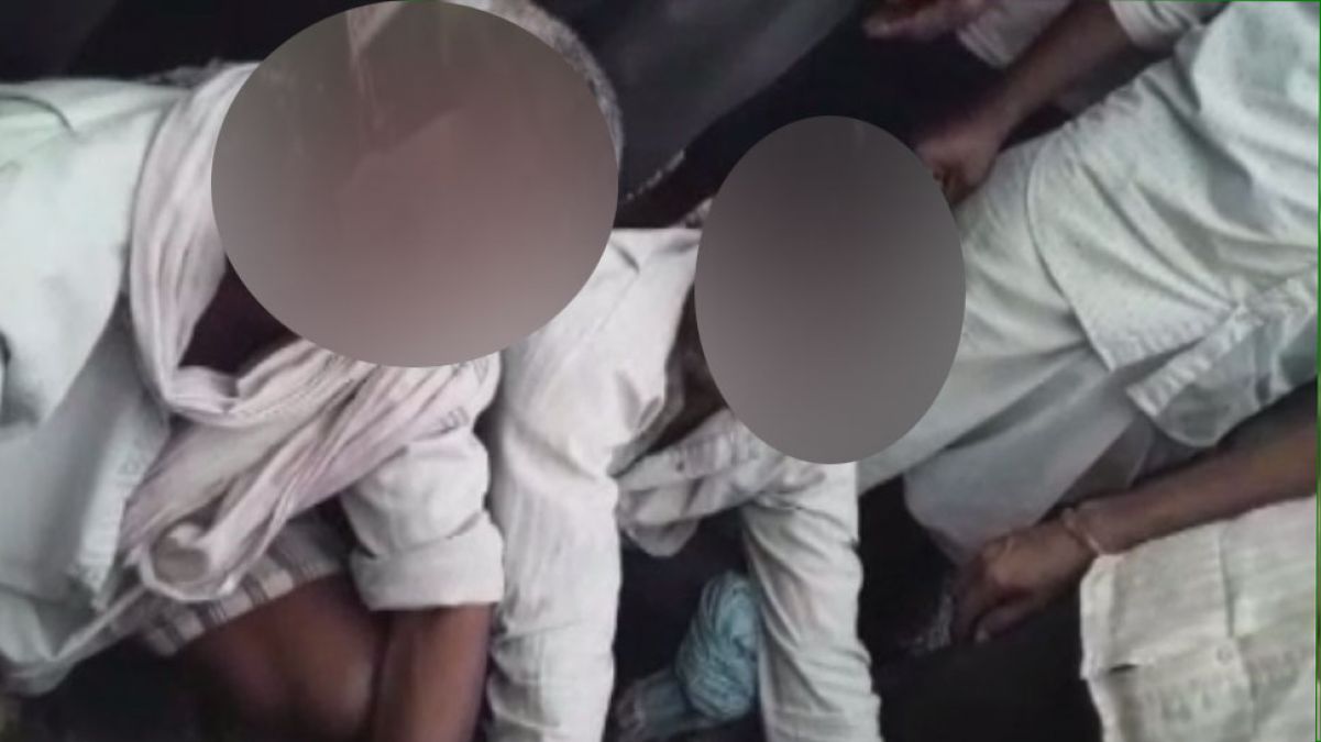 बच्चा चोरी के शक में दो युवकों की जमकर पिटाई, पुलिस ने किया बीच बचाव
