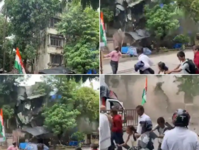 Four-storey building collapsed like a pack of cards
