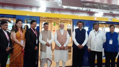 PM Modi lays foundation stone for Metro projects in Mumbai