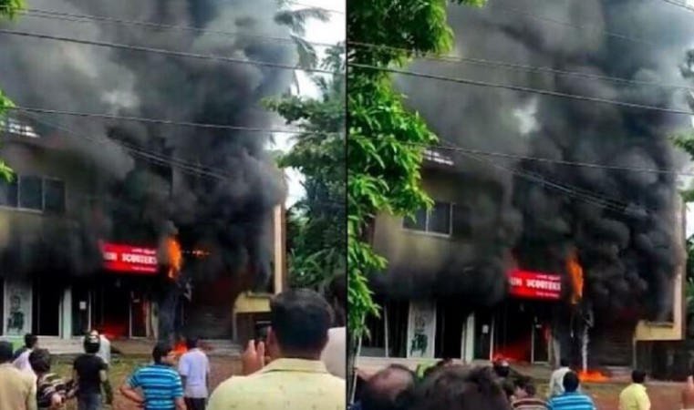 Fire breaks out at showroom while charging electric bike, 6 dead