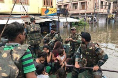 Flood like situation in Rajasthan, eight army teams engaged in rescue work