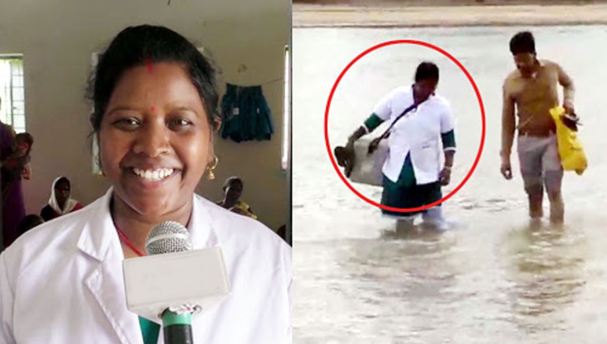 Face of humanity seen in the midst of floods, serving people