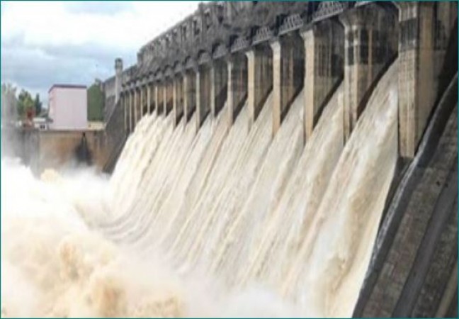 Jabalpur: 5 gates of Bargi Dam opened in view of increasing water level