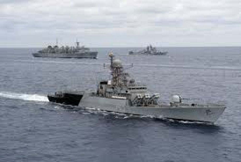 Navies of India, Singapore and Thailand begin their first joint exercise