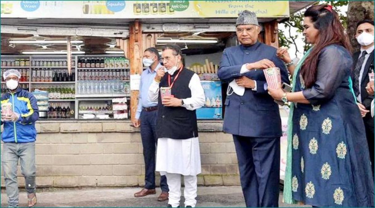 President reached Ridge Maidan in Shimla, bought popcorn worth Rs 600