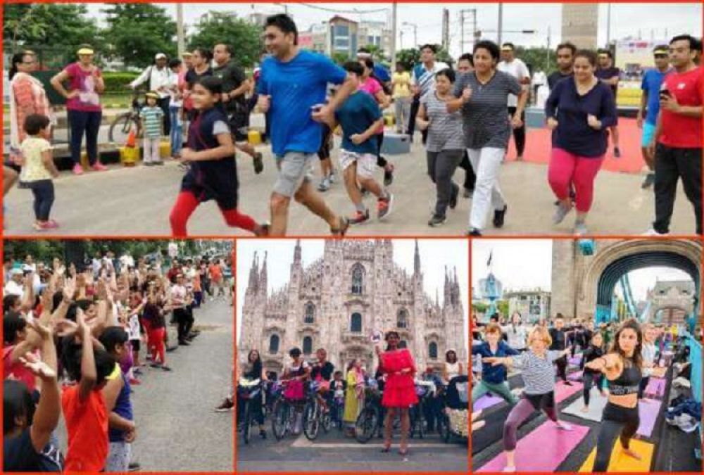 World Car Free Day was celebrated all over the world, people were cycling and doing yoga on the streets