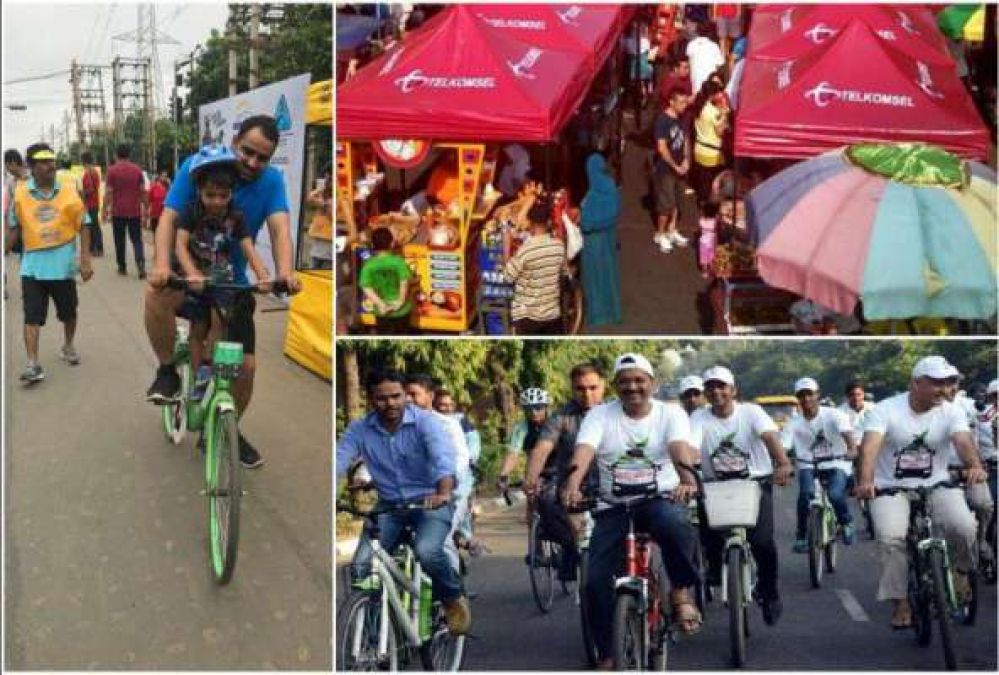 World Car Free Day was celebrated all over the world, people were cycling and doing yoga on the streets