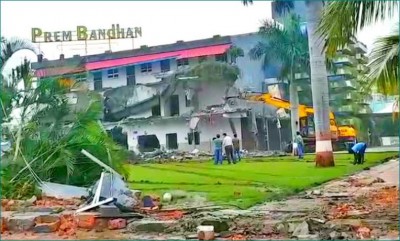 IMC's major action again, 6 houses demolished in Ganpati area