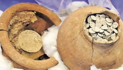 खुदाई में मिले 1700 साल पुराने 3730 सिक्के, इक्ष्वाकु काल से जुड़ रहा संबंध