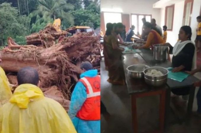 वायनाड में पीड़ितों के लिए मैदान में उतरा RSS, भोजन-पानी से लेकर इलाज तक की मदद, ख़राब मौसम के कारण नहीं जा पाए राहुल-प्रियंका