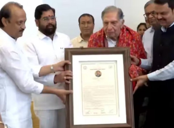 महाराष्ट्र सरकार ने रतन टाटा को उद्योग रत्न पुरस्कार से नवाज़ा, सीएम शिंदे ने कही ये बात