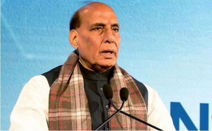 Defense Minister Rajnath Singh on a visit to America