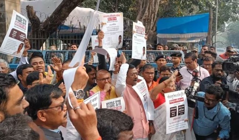 बंगाल विधानसभा में CAG रिपोर्ट पर चर्चा नहीं, भाजपा विधायकों ने किया विरोध प्रदर्शन