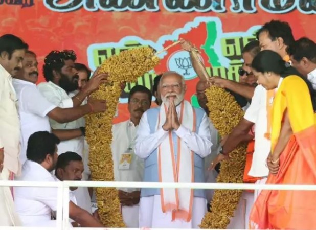 'विपक्षी गठबंधन का कोई भी घटक दल विकास या शिक्षा के बारे में नहीं बोलता', तमिलनाडु में PM मोदी ने DMK पर बोला हमला