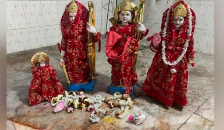 मंदिर में घुसकर अज्ञात लोगों ने तोड़ी भगवान राम और हनुमान की मूर्तियां, रांची में तनाव का माहौल