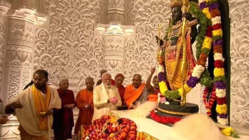 राम मंदिर प्राण-प्रतिष्ठा पर भावुक हुए PM मोदी, बोले- 'अलौलिक क्षण हर किसी को भाव-विभोर कर देने वाला है...'