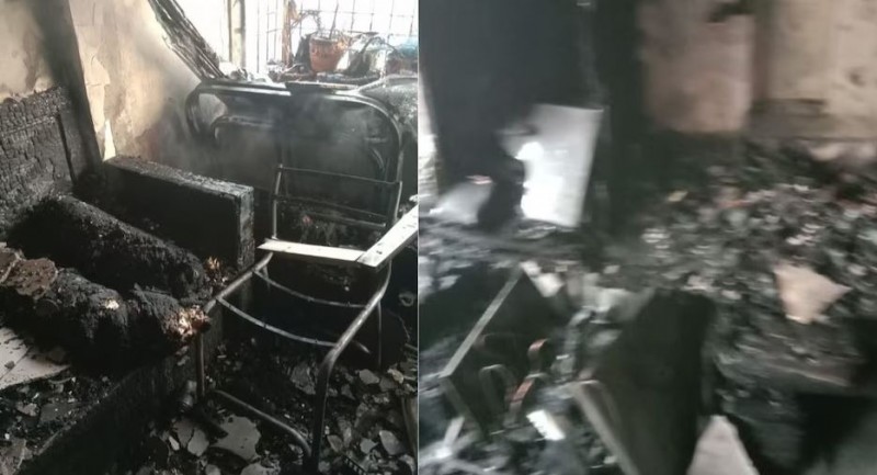 पति से हुआ झगड़ा तो गुस्साई पत्नी ने अपने ही घर में लगा दी आग, जलकर हुआ खाक