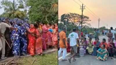 संदेशखाली में महिलाओं को 'विधवा' बनाने की धमकी, पीड़िताओं पर ही बंगाल पुलिस ने दिखाई ताकत, Video