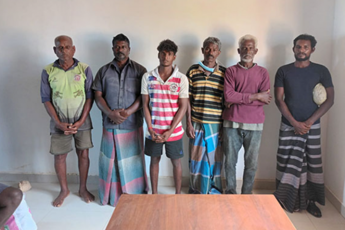 समुद्री सीमा पार करने के आरोप में श्रीलंका ने तमिलनाडु के 7 मछुआरों को किया गिरफ्तार