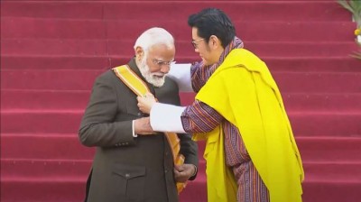 भूटान का सर्वोच्च सम्मान पाने वाले पहले विदेशी शासनाध्यक्ष बने पीएम मोदी, बोले- ये 140 करोड़ भारतीयों का सम्मान
