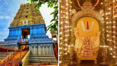 वार्षिक चंदनोत्सव के लिए तैयार सिंहाचलम मंदिर, साल में सिर्फ एक दिन होते हैं भगवान नरसिंह के दर्शन, भक्त प्रह्लाद ने करवाया था निर्माण