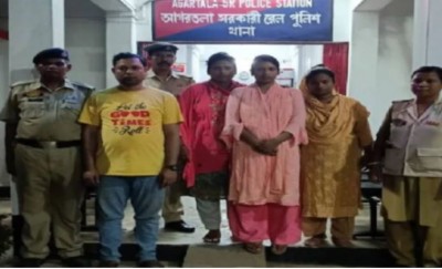 अगरतला में तीन अवैध बांग्लादेशी महिलाएं गिरफ्तार, एक भारतीय सहयोगी भी धराया