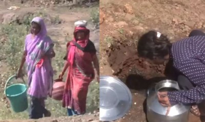VIDEO! अमरावती में गहराया जल संकट, गड्ढे खोदकर पानी पीने को मजबूर हुए लोग