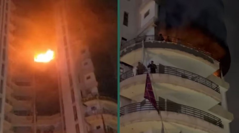 सोनीपत की हाईराइज बिल्डिंग में लग भयंकर आग, साड़ी-बेडशीट बांधकर 7वीं मंजिल से नीचे उतरे लोग