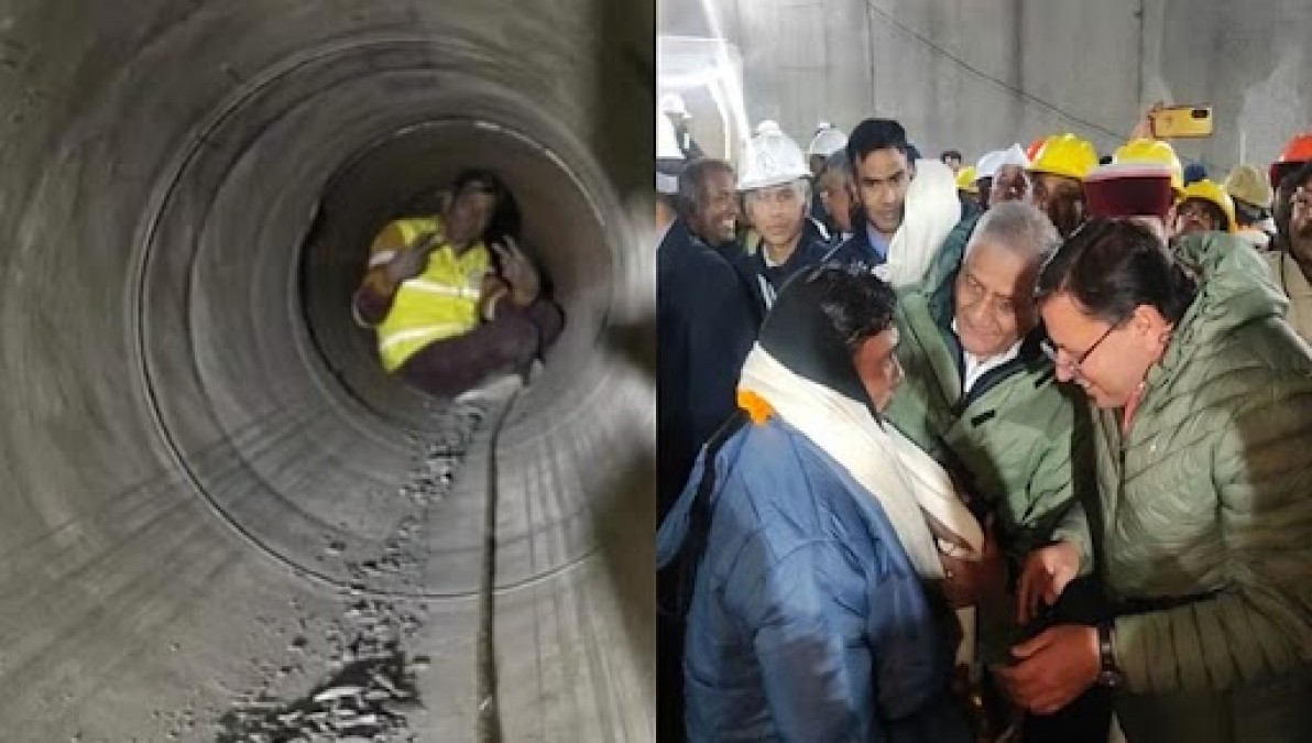 Uttarkashi tunnel collapse: After 17 days, rescue team gets big success, pictures of success revealed