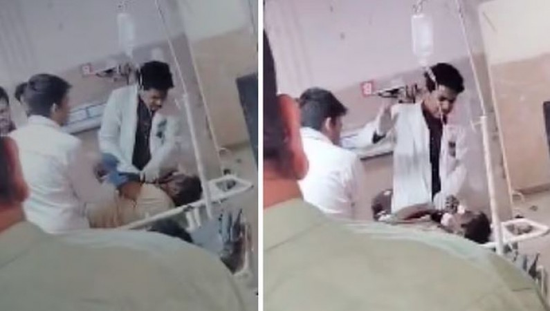 इंदौर के एमवाय अस्पताल में स्ट्रेचर पर लेटे मरीज को डॉक्टर ने मारे थप्पड़, वीडियो वायरल होते ही किया निलंबित