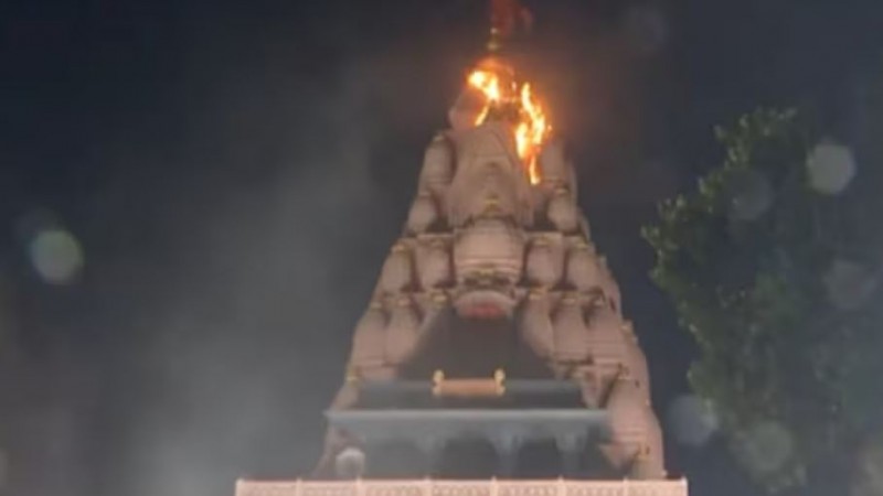 BJP अध्यक्ष जेपी नड्डा कर रहे थे गणेश आरती तभी पंडाल में लग गई आग, मची भगदड़