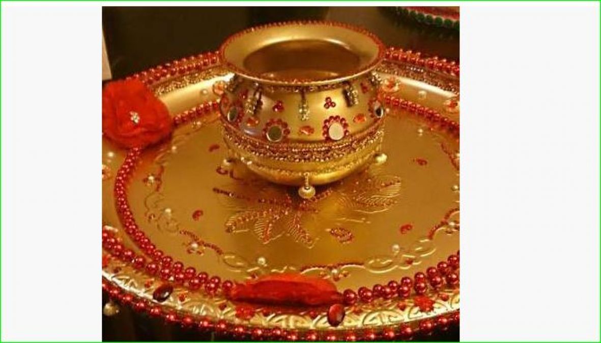 You can decorate puja plate in this simple way on Karvachauth