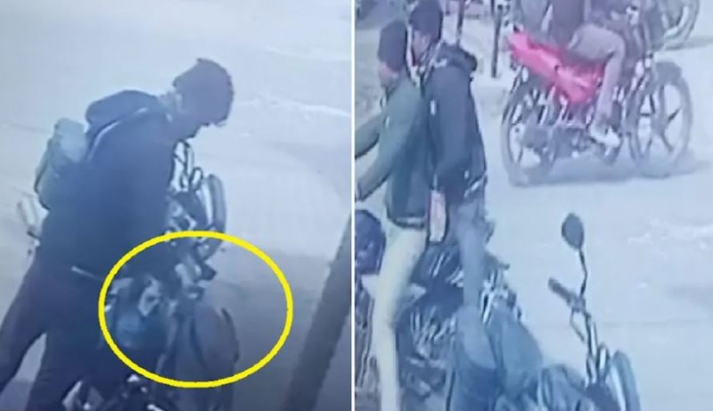 Man steals gold jewelry in broad daylight, video goes viral