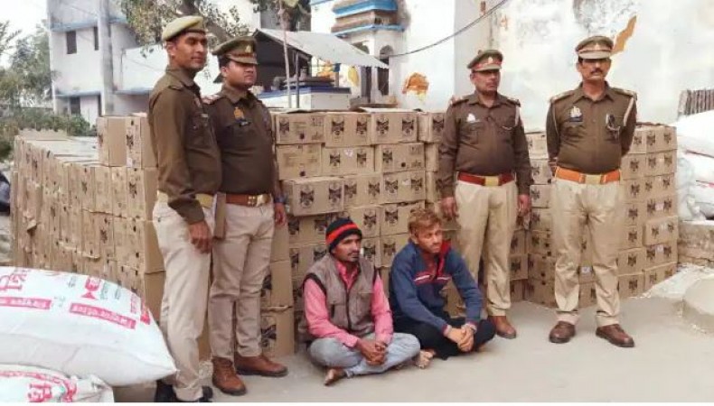 यूपी पुलिस ने फिर पकड़ी बिहार जा रही लाखों की शराब, सीएम नितीश ने लगाया था आरोप