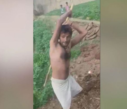 Dispute over crop, young man publicly thrashed aunt