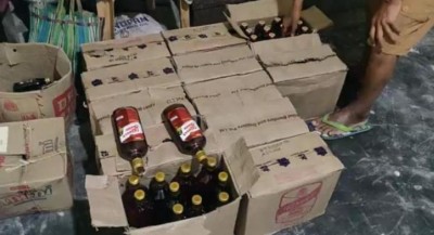Police seized large consignment of ganja and India-made foreign liquor, 2 held