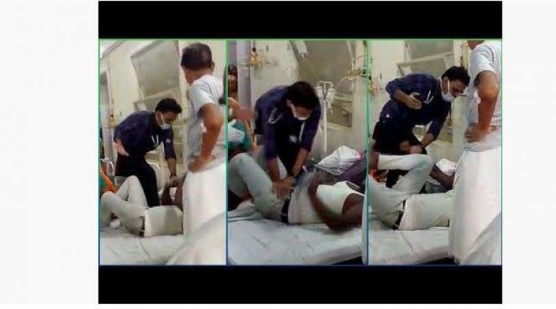अस्पताल में डॉक्टर ने मरीज के साथ की मारपीट, वायरल हुआ वीडियो