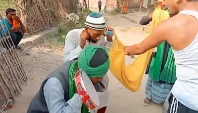 गाँव में आए तीन मुस्लिमों से लगवाए 'जय श्री राम' के नारे, 1 गिरफ्तार
