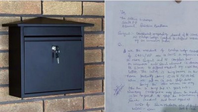 'Put the money and jewelry in the letter box outside the house..', Panic from anonymous letter in Asansol