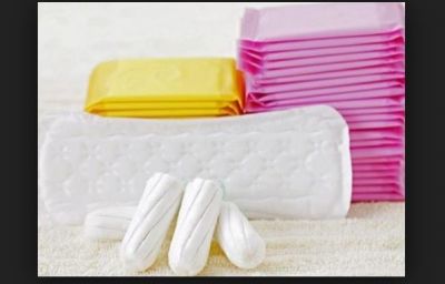 The woman was hiding something in sanitary pads that had to go to jail