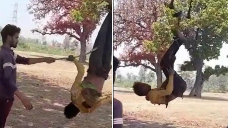VIDEO! युवक को पेड़ से उल्टा लटकाया, फिर 5 लोगों ने मिलकर जो किया उसे देख सिहर उठेंगे आप