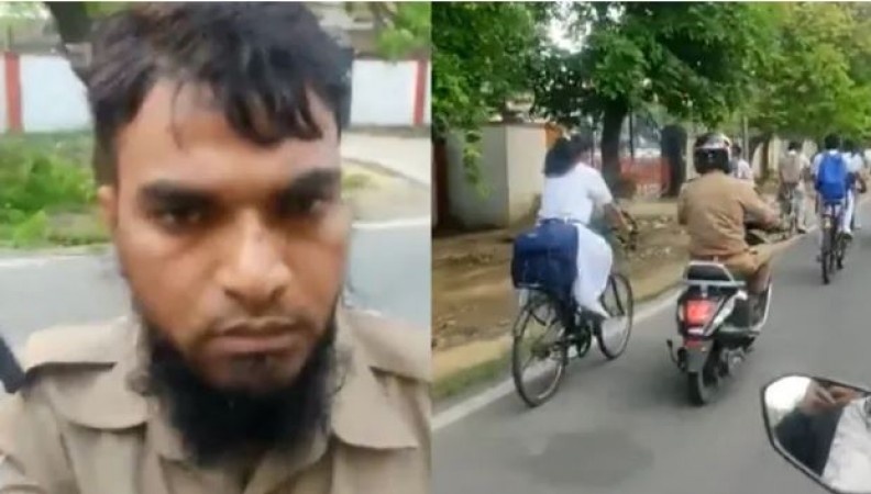 Video: बीच सड़क पर लड़की का पीछा कर रहा था पुलिसकर्मी शहादत अली, महिला ने रोका तो..