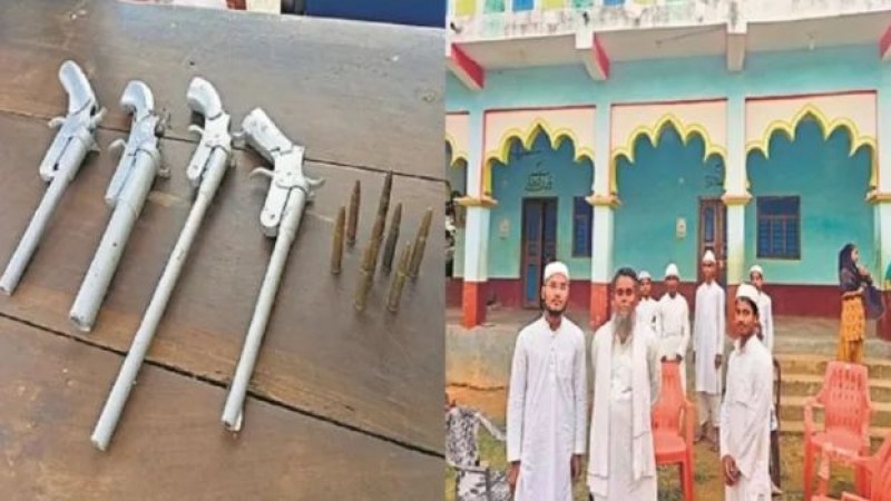 Bihar: 4 pistols and 8 cartridges recovered from madarsa, what was the planning?