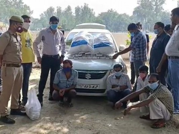 ओडिशा से यूपी लाया जा रहा लाखों का गांजा जब्त, 4 तस्कर गिरफ्तार