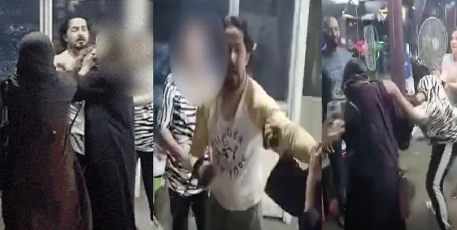 VIDEO: प्रेमिका संग जिम में था पति, पहुंची पत्नी और चप्पल से कर दी दोनों की पिटाई