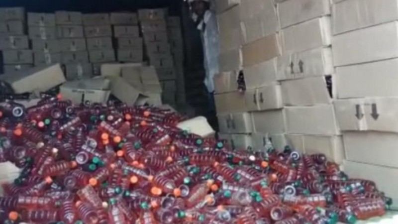 600 boxes of illicit liquor seized ahead of election, 3 arrested